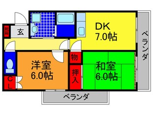 セントポリア東花園の物件間取画像